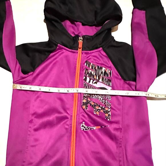 Nike Therma-Fit Zip Down Spell-Out Activewear Hoodie Sweatshirt Girls S Small - Picture 3 of 6